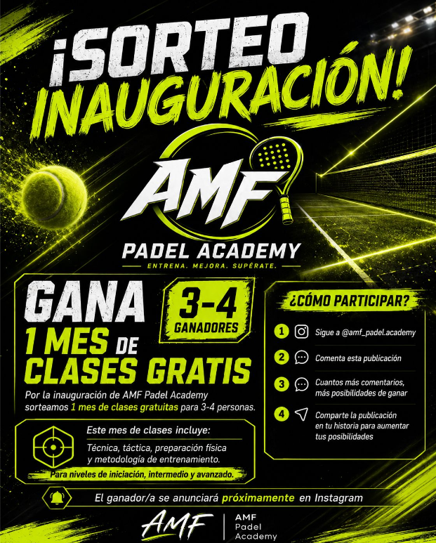 Sorteo Inauguración AMF Padel Academy