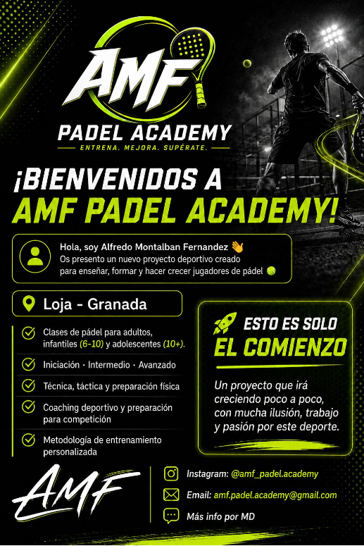 Bienvenida AMF Padel Academy